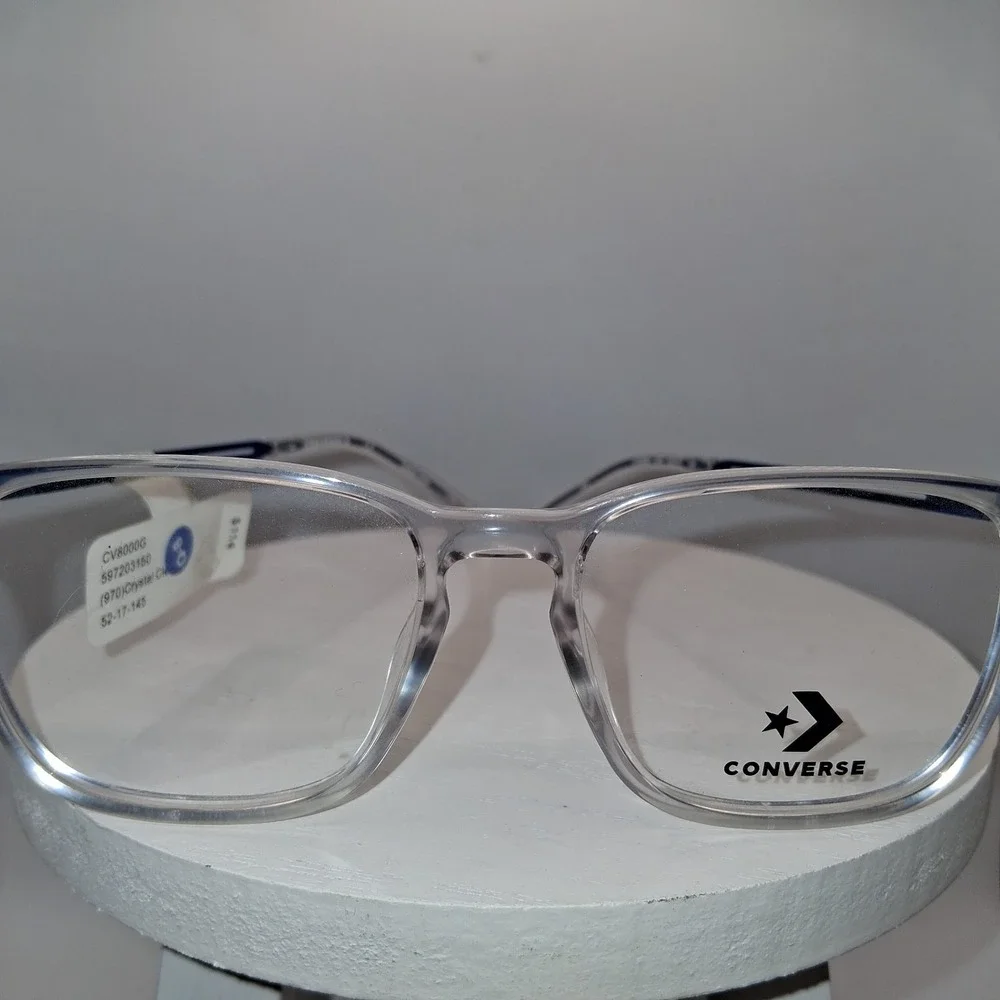NEW CONVERSE CV800 Eyeglasses CLEAR/BLUE 100% AUTHENTIC 52-17-145